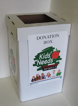 dropbox for donations.